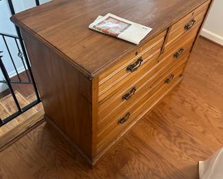 vintage wooden chest of drawers