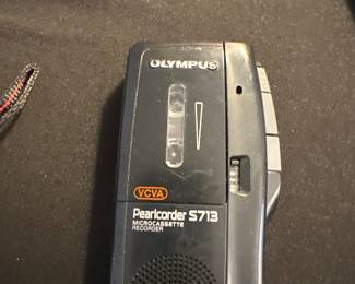 Olympus Pearcorder S713 microcassette recorder