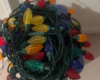 Multi-colored Christmas lights 