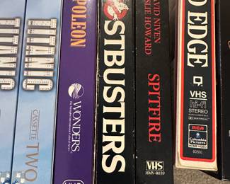 VHS Tapes including Titanic, Ghostbusters, and more