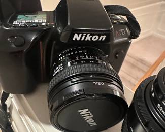Nikon N70 35mm film SLR camera with an autofocus lens