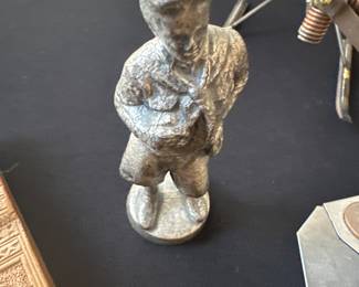 silver-plated pewter figurine