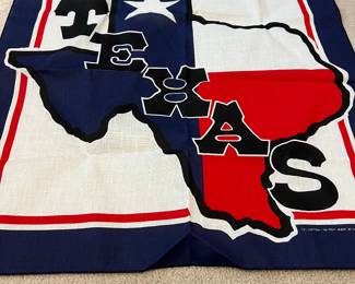 cotton blend Texas state flag bandana 