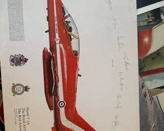 print depicting a Hawk T.1A aircraft