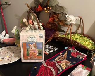 Christmas decor and mini lights, etc