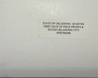 image are a limited edition 2008 P&D (Philadelphia and Denver mints) Oklahoma State Quarter First Day Cover set. These sets typically sell for around $11.50