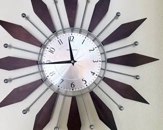 George Nelson mid-century Sunburst clock