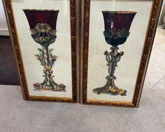 Pair of framed art