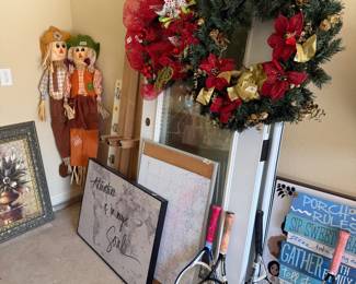 Steel door, Christmas decor