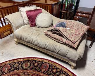 Upholstered chaise lounge