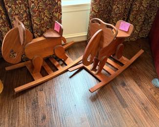 Custom made Elephant wooden hobby horses