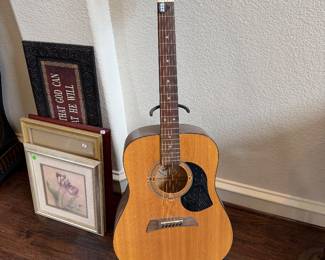 Acoustic Guitar on stand