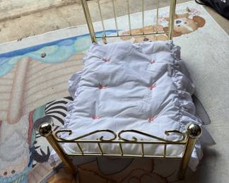 American girl, doll brass bed