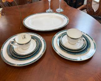 Noritake China, 2 place settings and platter