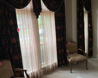 All draperies in the home are for sale