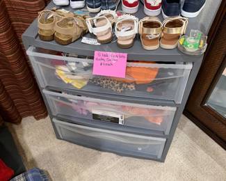 Lots of new kids shoes for girls and boys