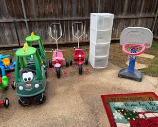 Little Tykes cars, Scooters, Trikes, BB goal