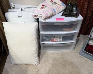 Baby and toddler girls and boys clothing, pillows