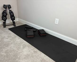 Peloton Weight Set W Mat And Accessories 