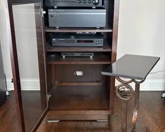 003 NAD Stereo, Cabinet And Side Table