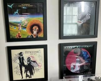 Framed Classic Rock Pop Album Cover Art Collection 