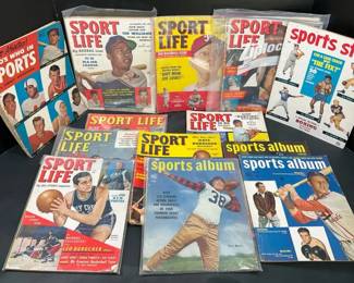Vintage Sports Magazine Collection Including Sport Life, Sports Album And More