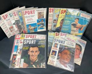 Vintage Sport Magazine Collection Featuring MidCentury Baseball  MultiSport Covers