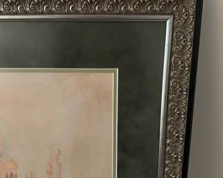 H27 - $50. Original Watercolor. Measures 24" x 31" framed. 