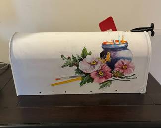 H74 - $20. Painted Metal Mailbox. 