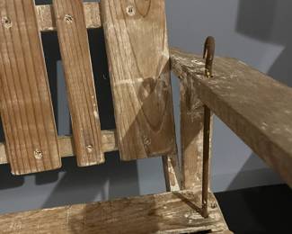 H86 - $30. Childs Sized Porch Swing. Measures 32" x 15" x 16". 