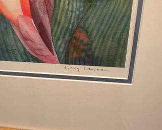 H20 - $60. Signed & numbered print by Marcy Lansman. Measures 25" x 29" framed. (Hillsborough, NC artist)