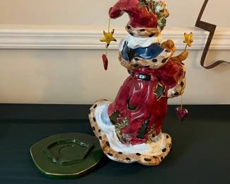 H92 - $25. Tea Lite Santa Decor. 