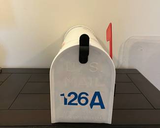 H74 - $20. Painted Metal Mailbox. 