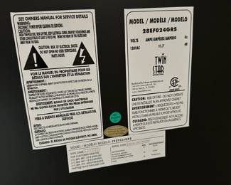 H1 - $150. Classic Flame Electric Fireplace. Model 28EF024GRS. Measures 55" x 18" deep x 37.5" tall. Doubles as Entertainment Stand / TV Stand. Works and has remote!