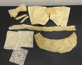 H50 - $35. Vintage Sewing Supplies & Scraps. 