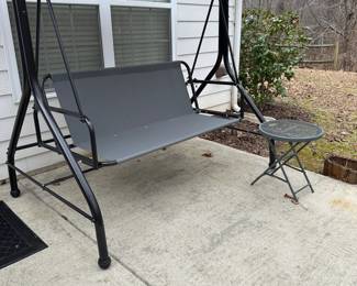 H44 - $150. Outdoor swing - like new includes 3 cushions. Would be much easier to transport if you have a truck so it doesn't need to be completely disassembled. 