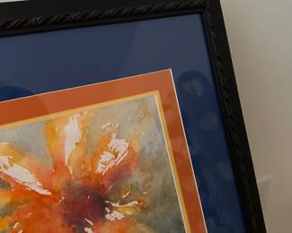 H29 - $75. Original Watercolor. Measures 22" x 25.5" framed. 