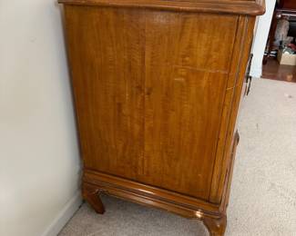 H2 - $150. Buffet Storage Cabinet. Measures 71" wide x 20" deep  32.5" tall. All drawers slide. Was used for linen storage - very versatile piece! Top has some minor water marks etc but overall good condition!