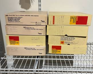 H54 - $75 Kodak Carousel Trays with Photos. 11 Pcs. 