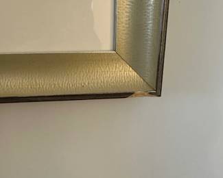 H36 - $50. Original Watercolor "Butterfly Art". Measures 23" x 20". Framed has damage in the bottom right corner. 