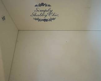 H65 - $75. Simply Shabby Chic Bookcase with adjustable shelves. Measures 28.25" wide x 15.75" deep x 66.5" tall. 