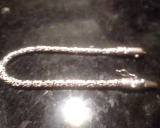 Heavy sterling silver braclet