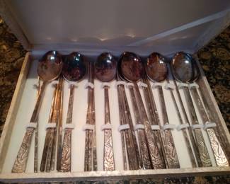 Silver chinese flatware