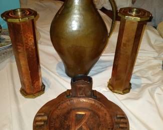 Arts and crafts copper bronze and brass