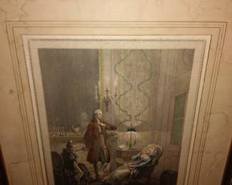 Antique vintage litho