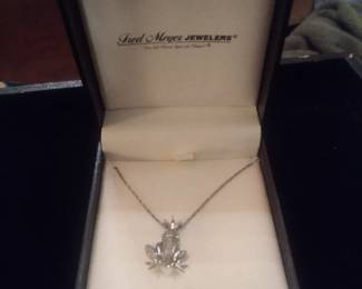 Fred Myers jewelers sterling and daimond frog