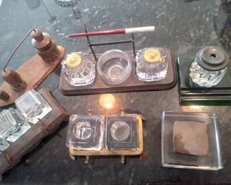 Collection of inkwells