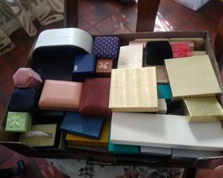 Tons of boxed vintage costume jewelry