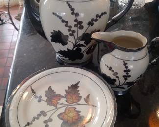 Sterling overlay tea set