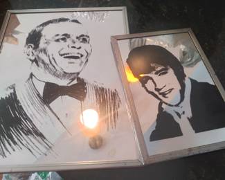 Mid century mirrors elvis sinatra